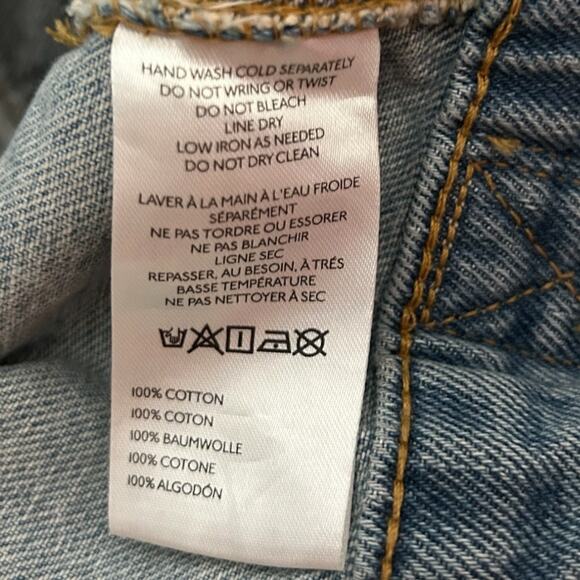 BDG Urban Outfitters Studded Relaxed Fit Denim Trucker Jacket Unisex XL NEW - Picture 11 of 11